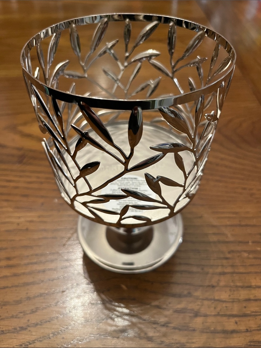 Bath & Body Works Vine Leaf Pedestal 3-Wick Candle Holder